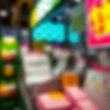 Vibrant lottery ticket display