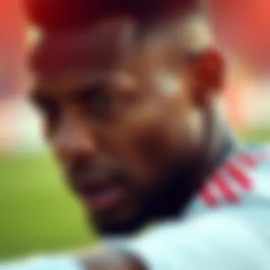 Highlighting Top Talent in Action Close-up of a star player showcasing their skills