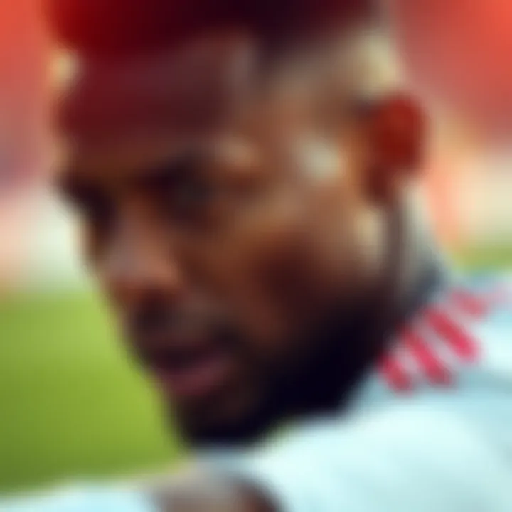 Highlighting Top Talent in Action Close-up of a star player showcasing their skills