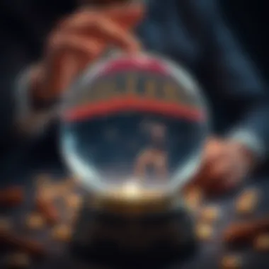 An illustration of a crystal ball revealing potential outcomes