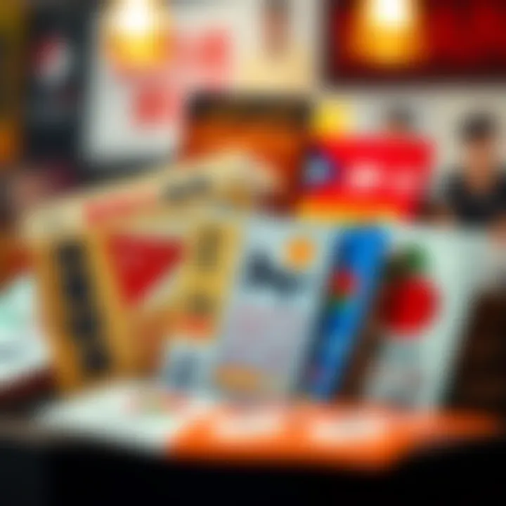 A conceptual illustration of lottery tickets from different cultures