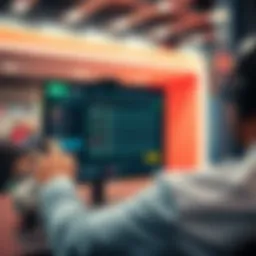 Eos Powerball platform interface showcasing real-time betting features