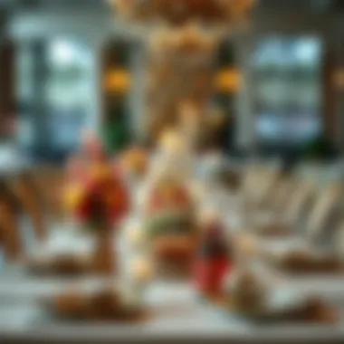 An elegant event setting showcasing a beautifully arranged table with fine dining elements.