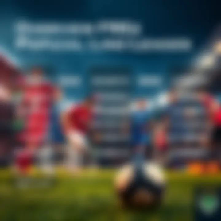 An infographic displaying popular football leagues