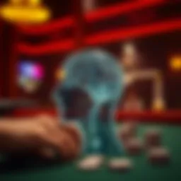 Abstract illustration representing gambling addiction and its psychological impact