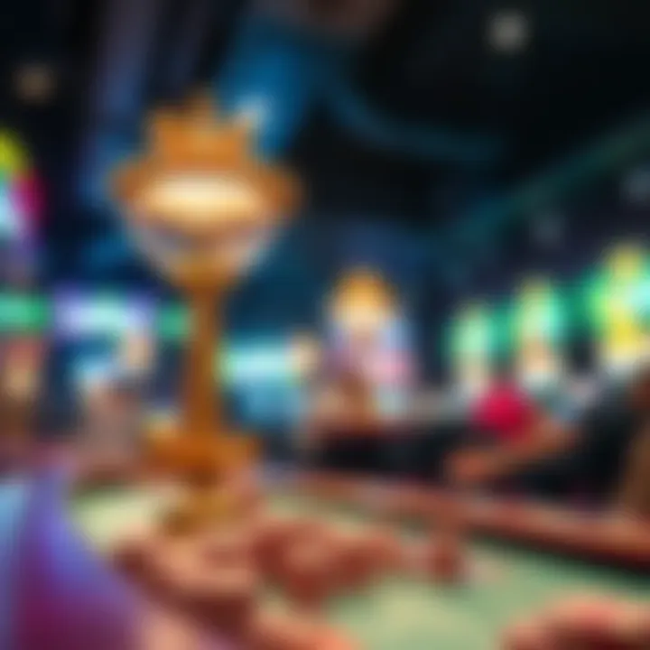 Visual representation of market trends in gambling