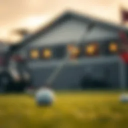 Golf betting analysis concept