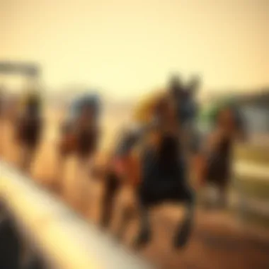 A historical timeline depicting significant milestones in horse racing.