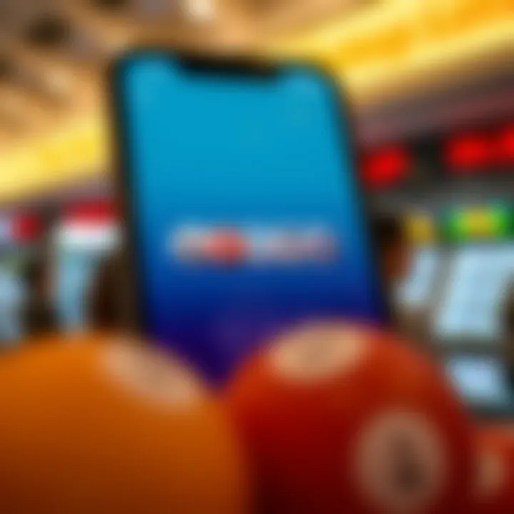 User interface of Huhpop Lotto app