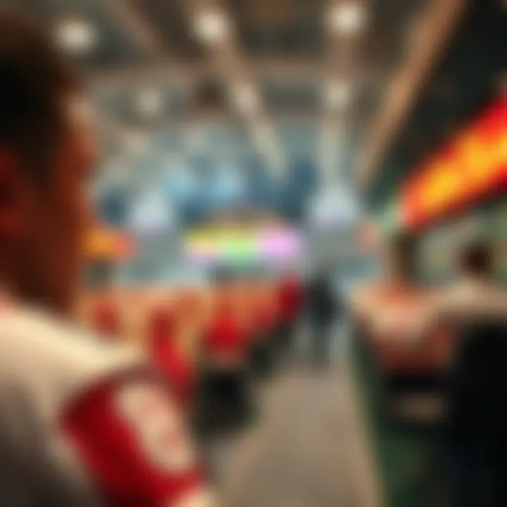 Visual representation of integrated lottery and sports betting