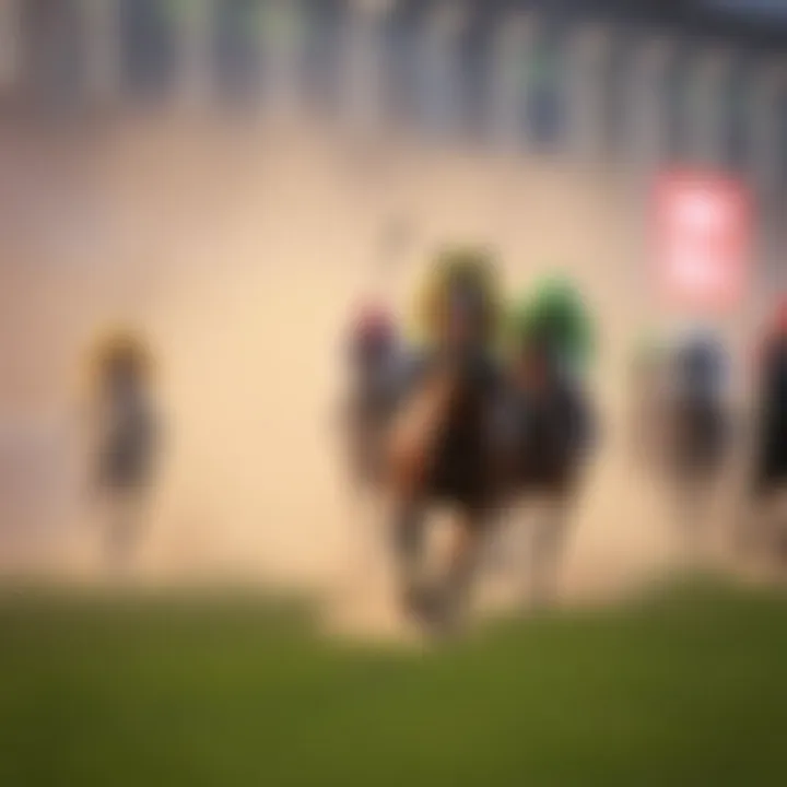 Exciting moment during a major horse race in Japan