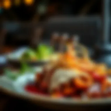 A close-up of a signature dish from a featured restaurant