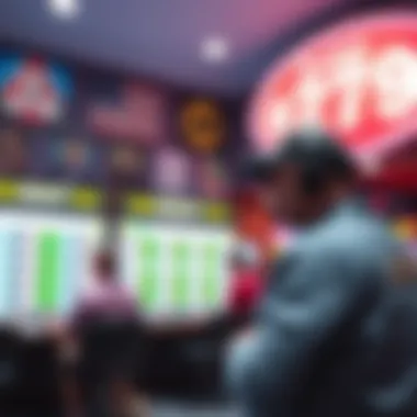 Visual representation of lottery betting trends