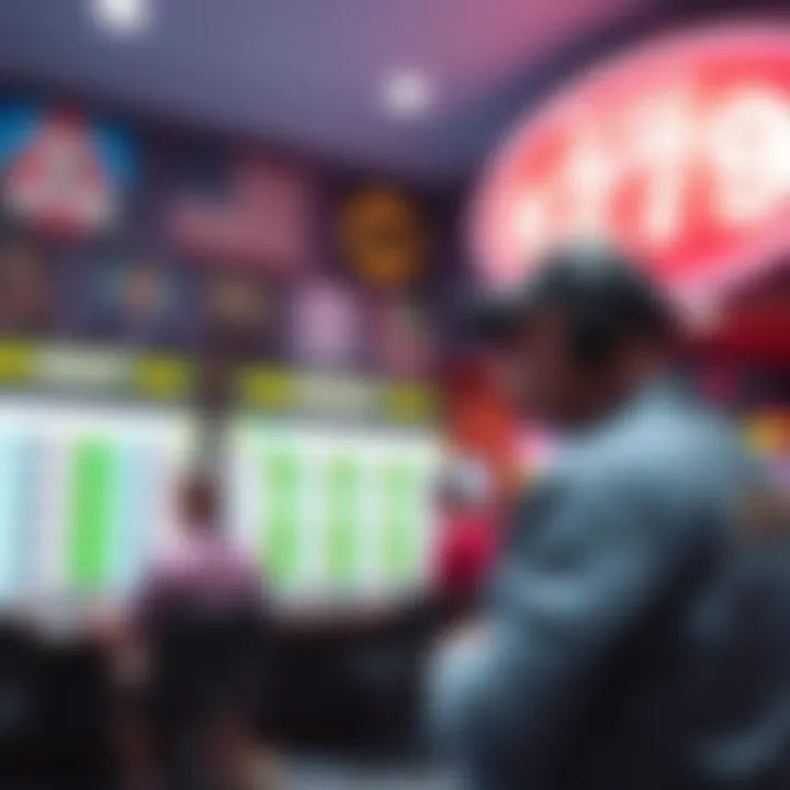 Visual representation of lottery betting trends