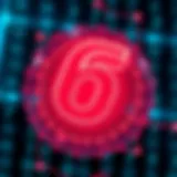 Abstract representation of lottery number analysis