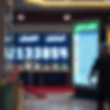 Visual representation of lottery number checking