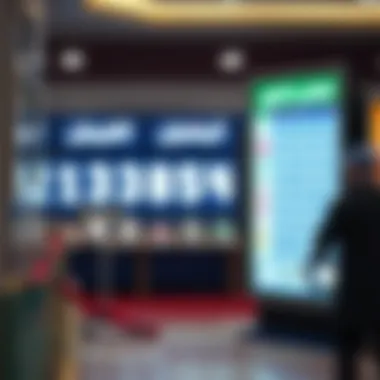 Visual representation of lottery number checking