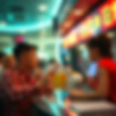 An artistic representation of changing perceptions about lottery winnings