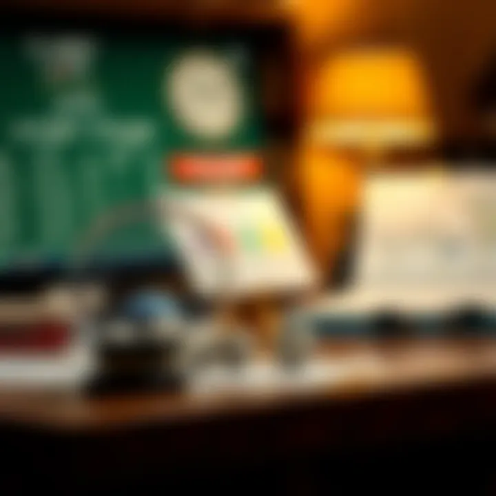 A thoughtful analysis of lottery regulations and management strategies on a desk