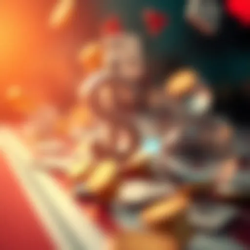 An abstract representation of luck and chance in gaming