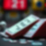 An artistic representation of lottery tickets highlighting their significance in society