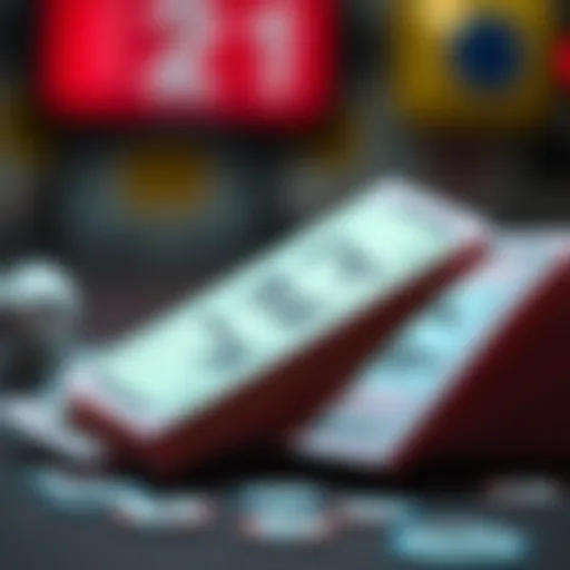 An artistic representation of lottery tickets highlighting their significance in society