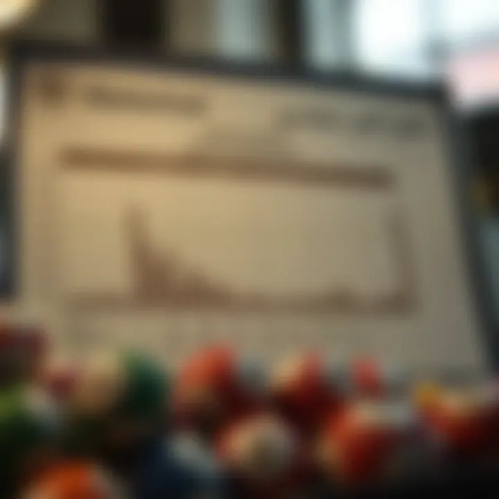 Chart comparing historical lottery data