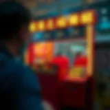 Visual representation of lottery draw mechanics