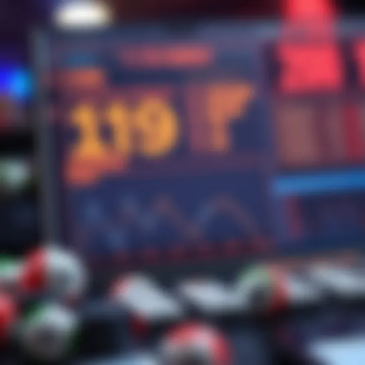 Visual representation of lottery number analysis