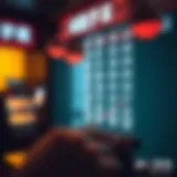 Visual representation of lottery number patterns