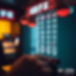 Visual representation of lottery number patterns