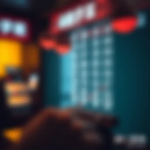 Visual representation of lottery number patterns