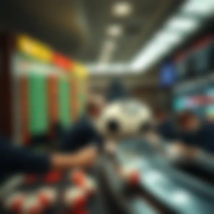 Conceptual image of betting strategy on a lottery system