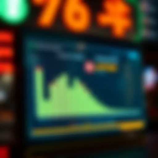 Graph showcasing lottery number frequency