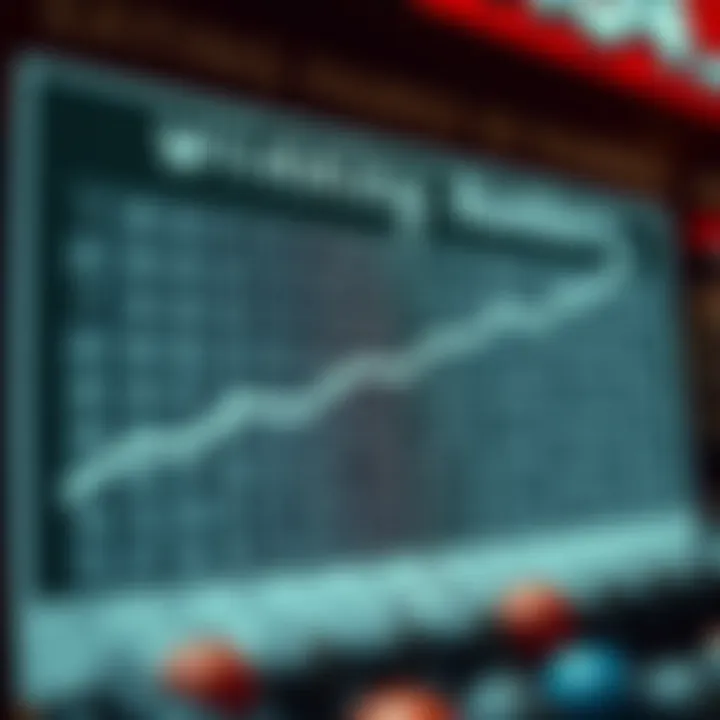Graph illustrating lottery number patterns