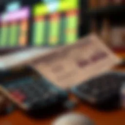 Winning lottery ticket with a financial calculator