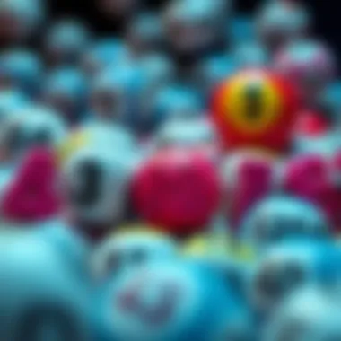 Diverse Range of Lottery Numbers A vibrant representation of varying lottery numbers
