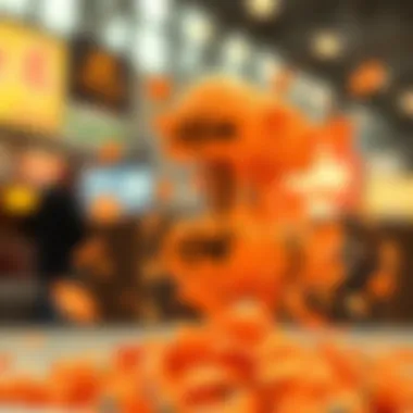 Abstract art depicting happiness through lottery