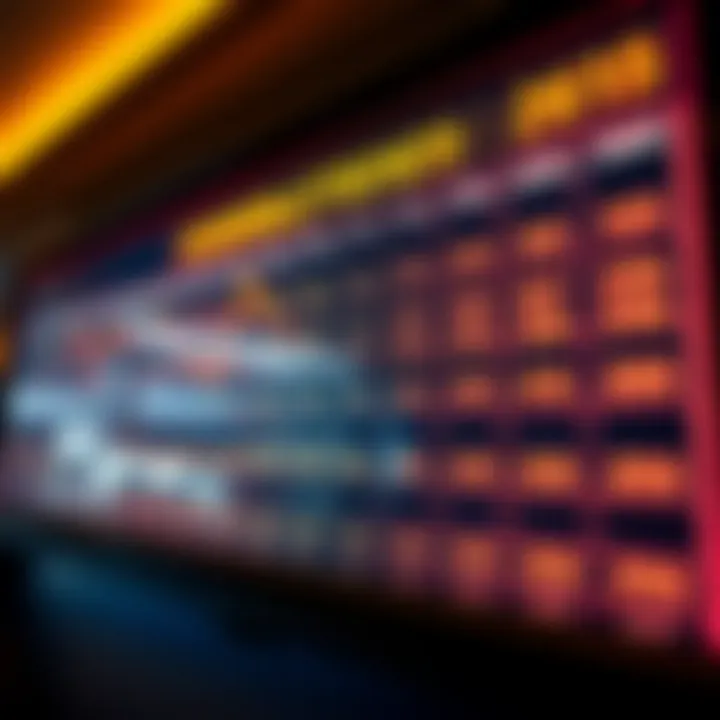 Chart displaying trends in lottery number selections