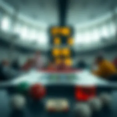 Graphical representation of statistical methods in lotteries