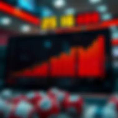 Statistics graph illustrating lotto winning probabilities