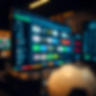 A close-up of a computer screen displaying popular betting platforms.