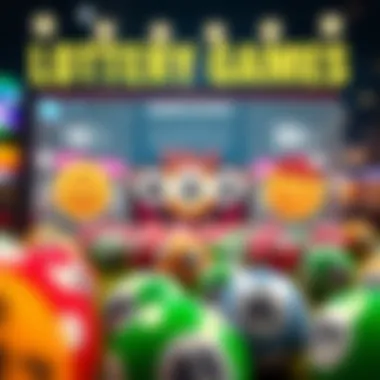 Infographic showcasing winning strategies for lottery games