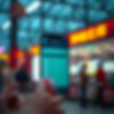 Mobile application interface for lottery results