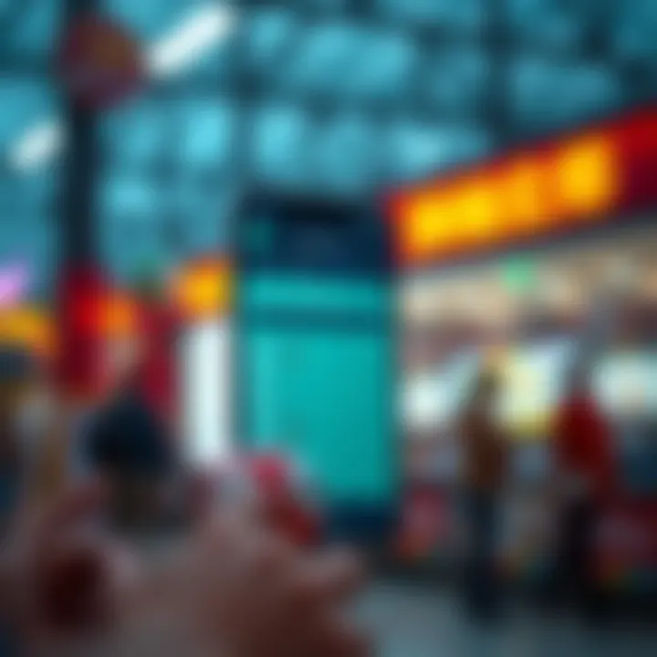 Mobile application interface for lottery results