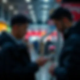 User engaging with mobile lottery news