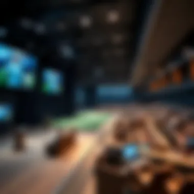 A modern venue equipped with advanced technology for events, highlighting current trends.