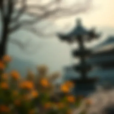 A tranquil environment showing harmony with nature