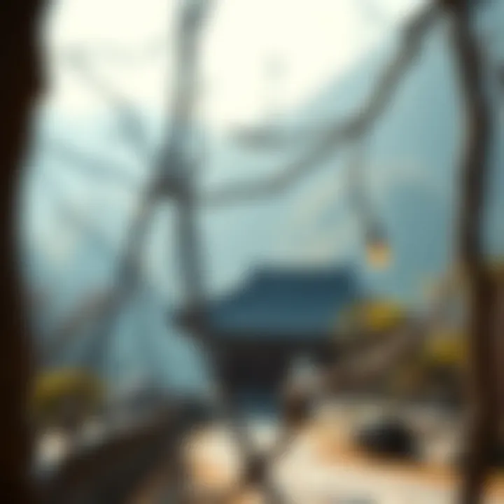 A serene landscape representing a place of positive energy