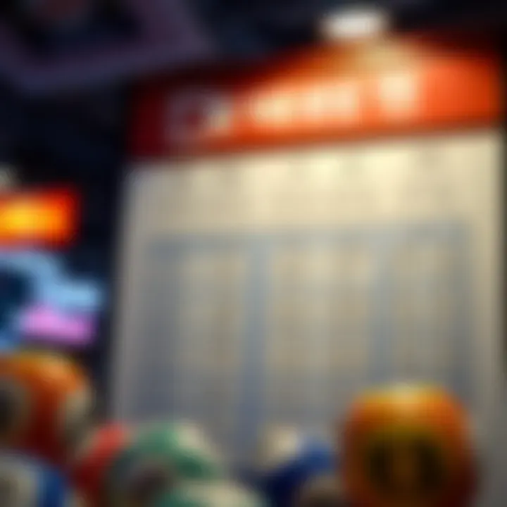 Chart showcasing number selection strategies